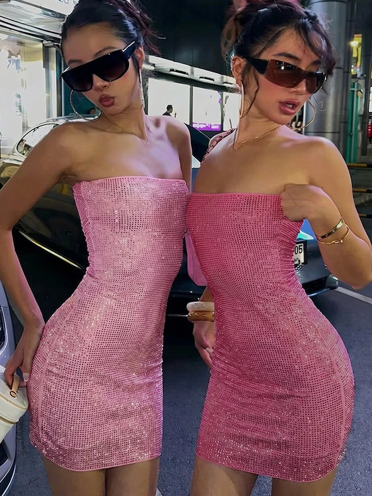 Celeste Sequin Backless Mini Dress — Luxe Bae product image