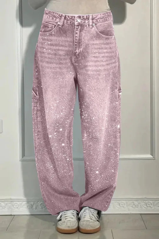 Astra Crystal Straight Jeans — alternate view 10