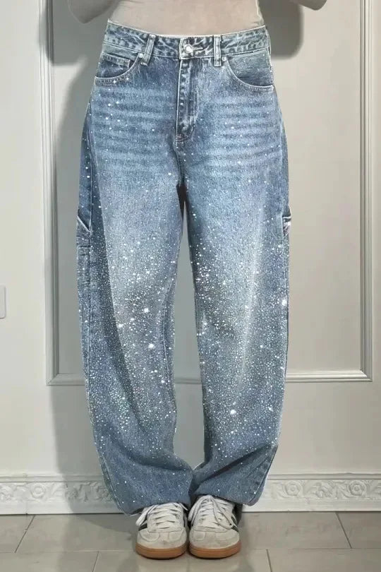Astra Crystal Straight Jeans — alternate view 8
