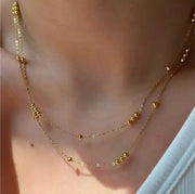 Cassia Layered Crystal Necklace product view 30