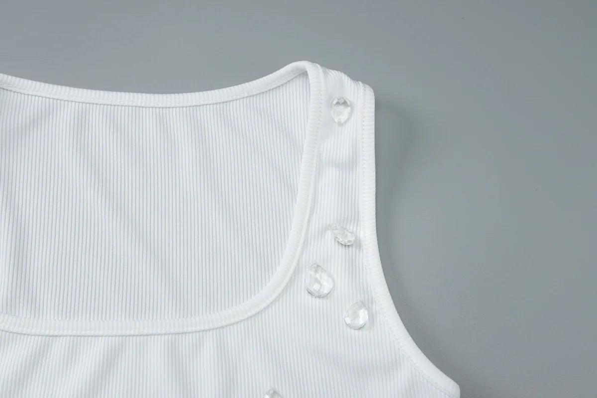 Inez Crystal Ribbed Tank product view 10