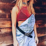 Siena Sheer Lace Crop Top — alternate view 3