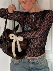 Amelie Sheer Lace Top product view 17