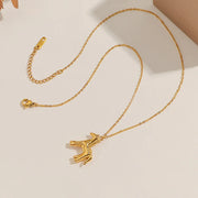 Cassia Layered Crystal Necklace product view 25