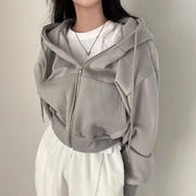 Nola Cropped Zip Hoodie product view 7