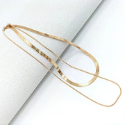 Nelle Double Snake Chain Necklace product view 2