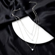 Delia Layered Crystal Necklace product view 11