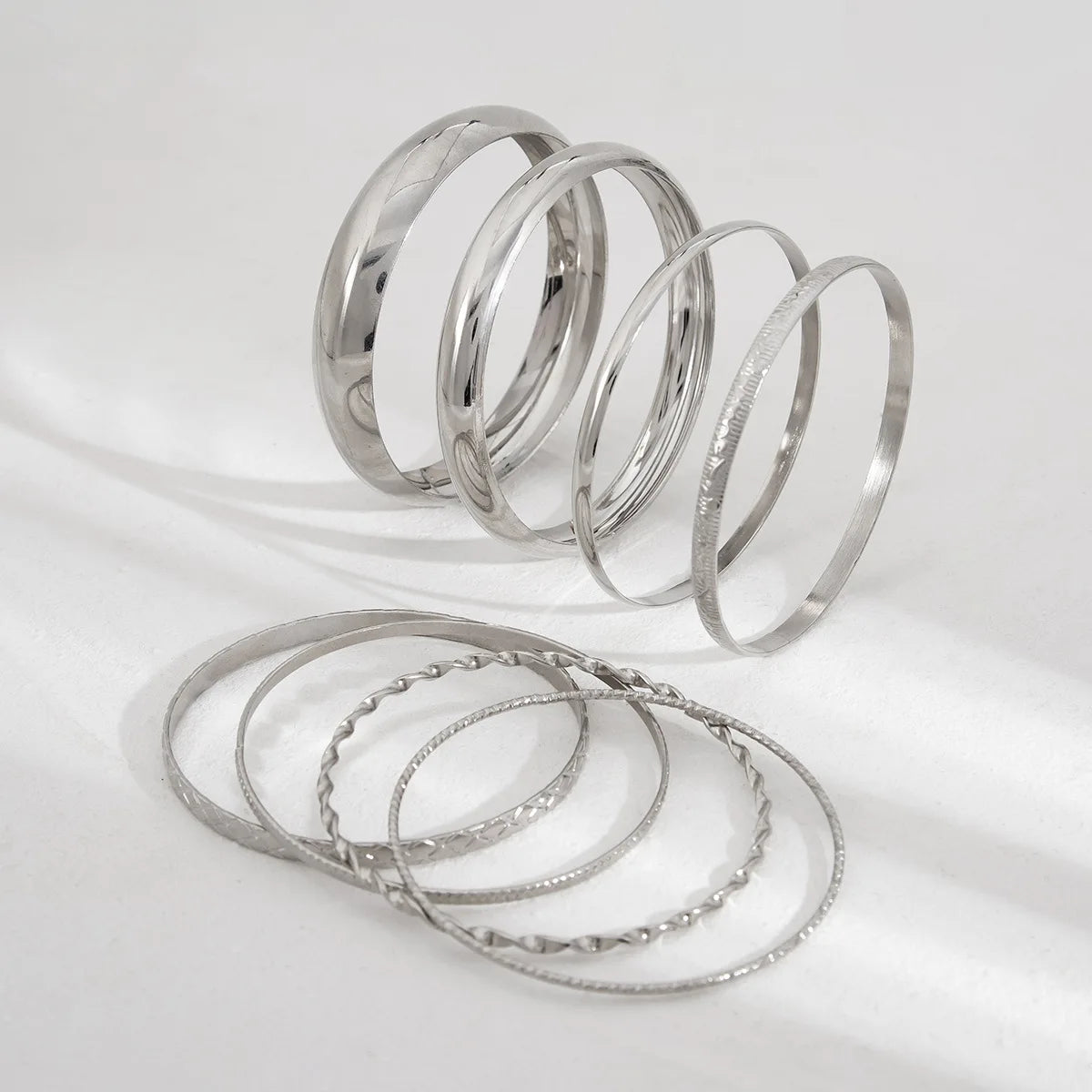 Maren Textured Bangle Set product view 7
