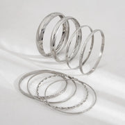 Maren Textured Bangle Set product view 7