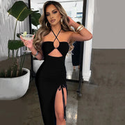 Arielle Halter Midi Dress — alternate view 8