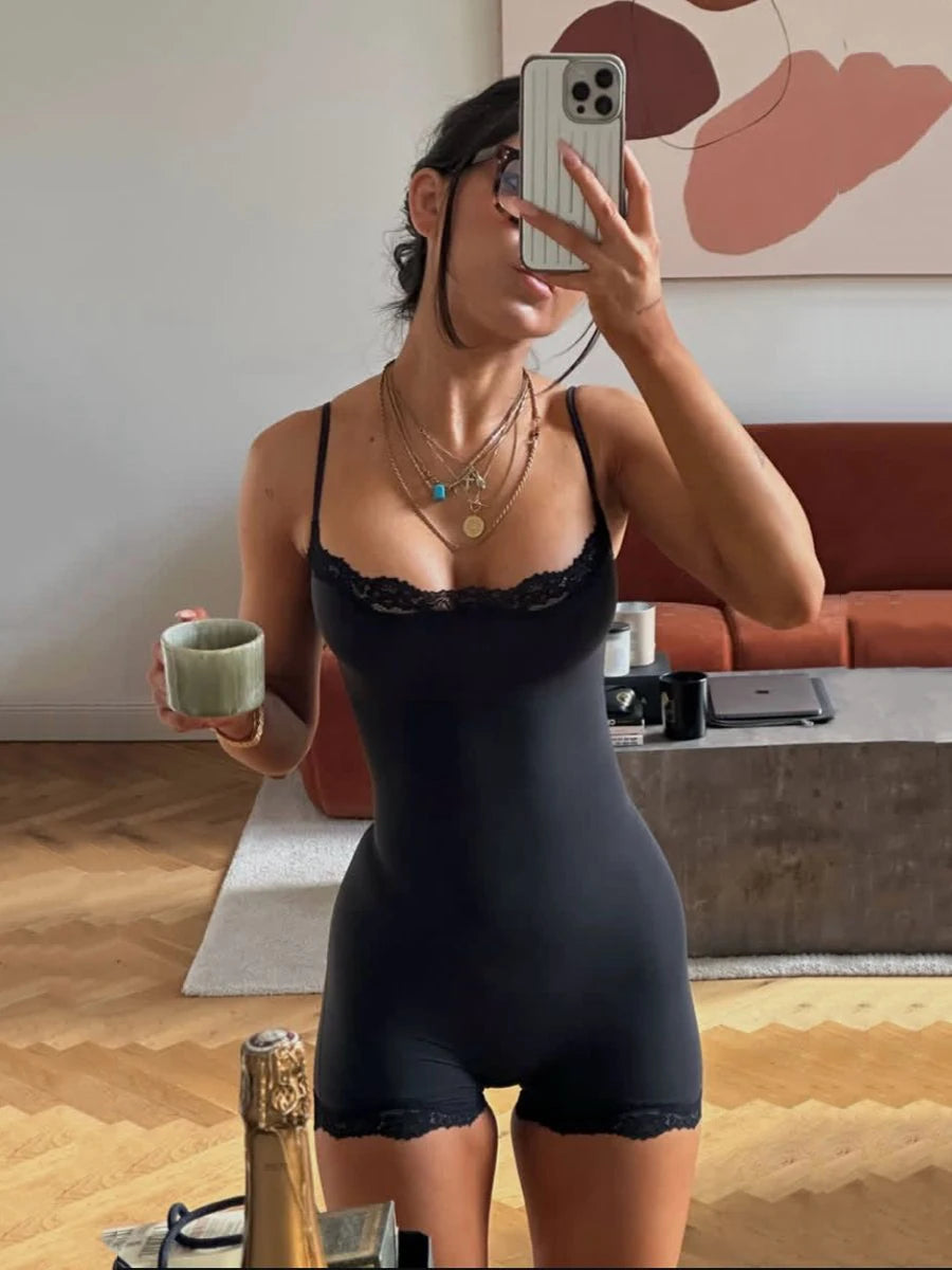 Rhea Lace Contour Bodysuit — Luxe Bae product image