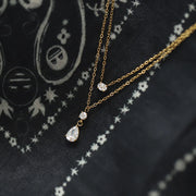 Cassia Layered Crystal Necklace product view 16