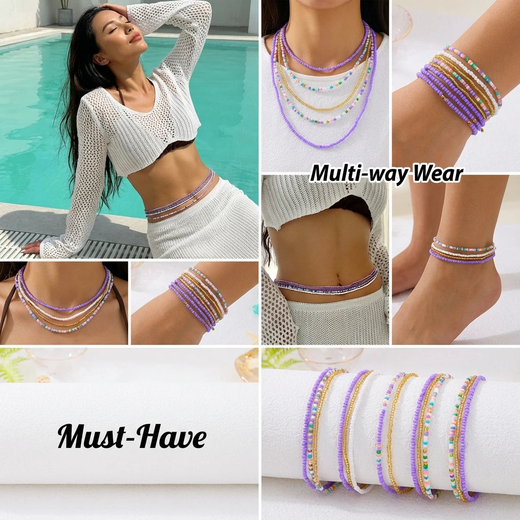 Paloma Beaded Waist Chain Set product view 5