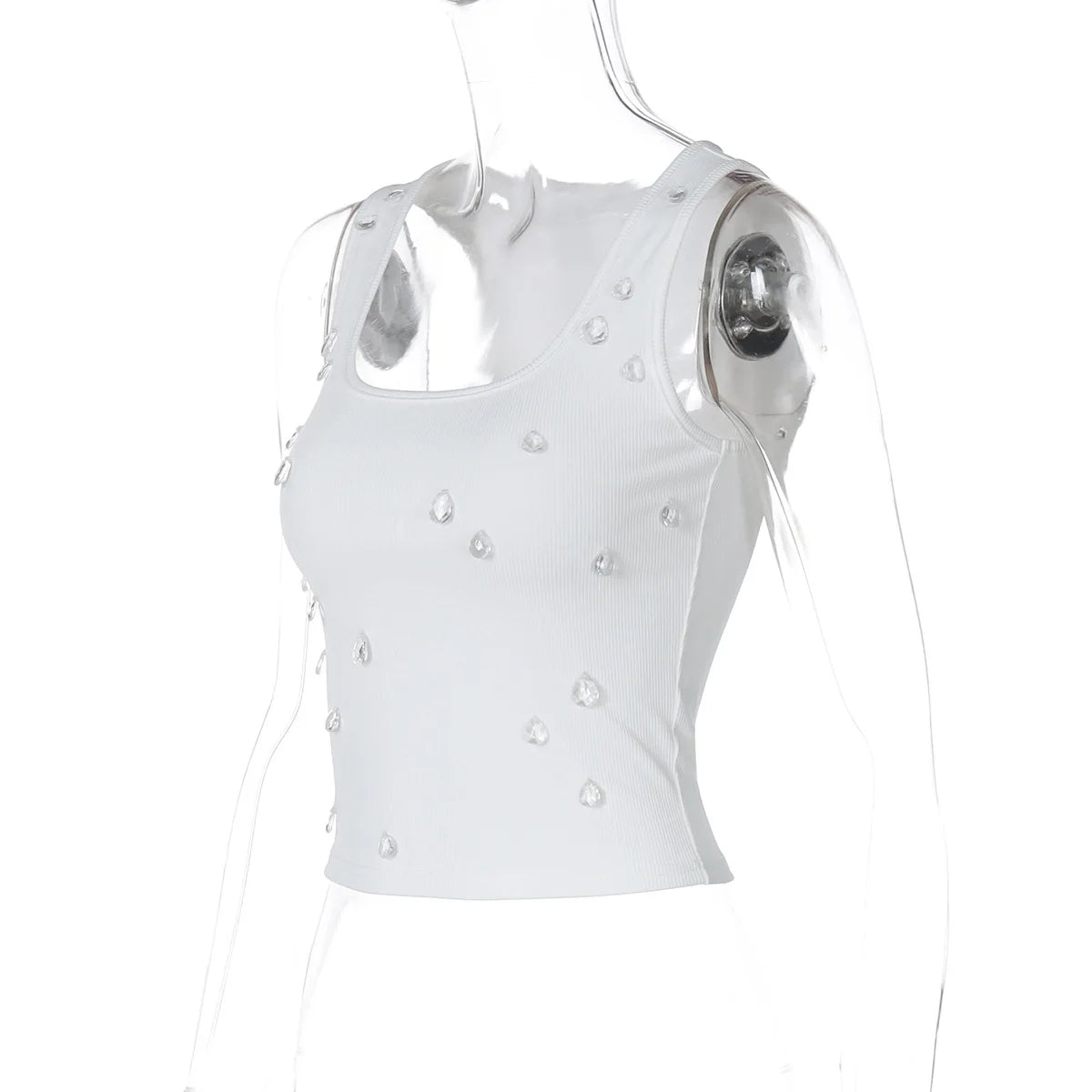 Inez Crystal Ribbed Tank product view 7