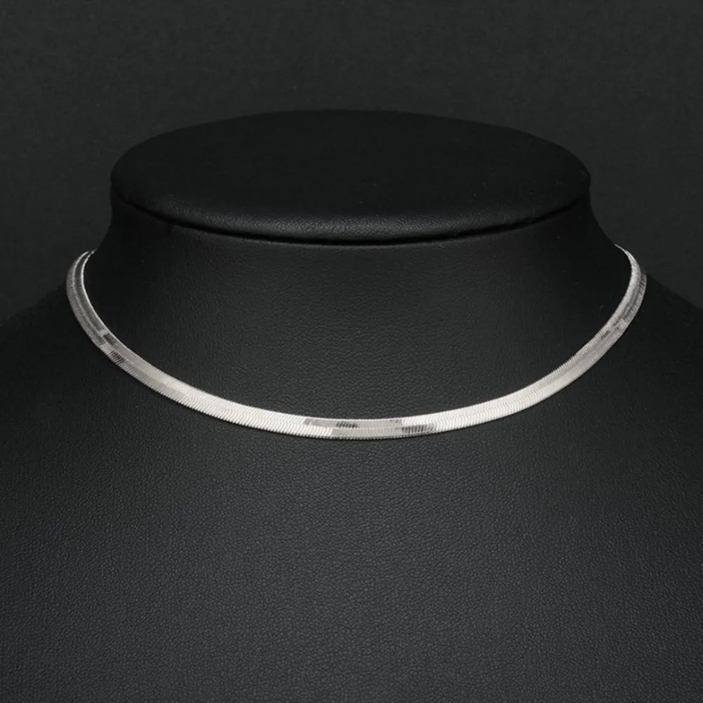 Nelle Double Snake Chain Necklace product view 6