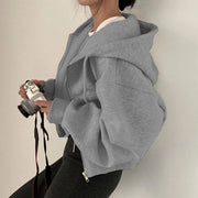 Nola Cropped Zip Hoodie product view 5