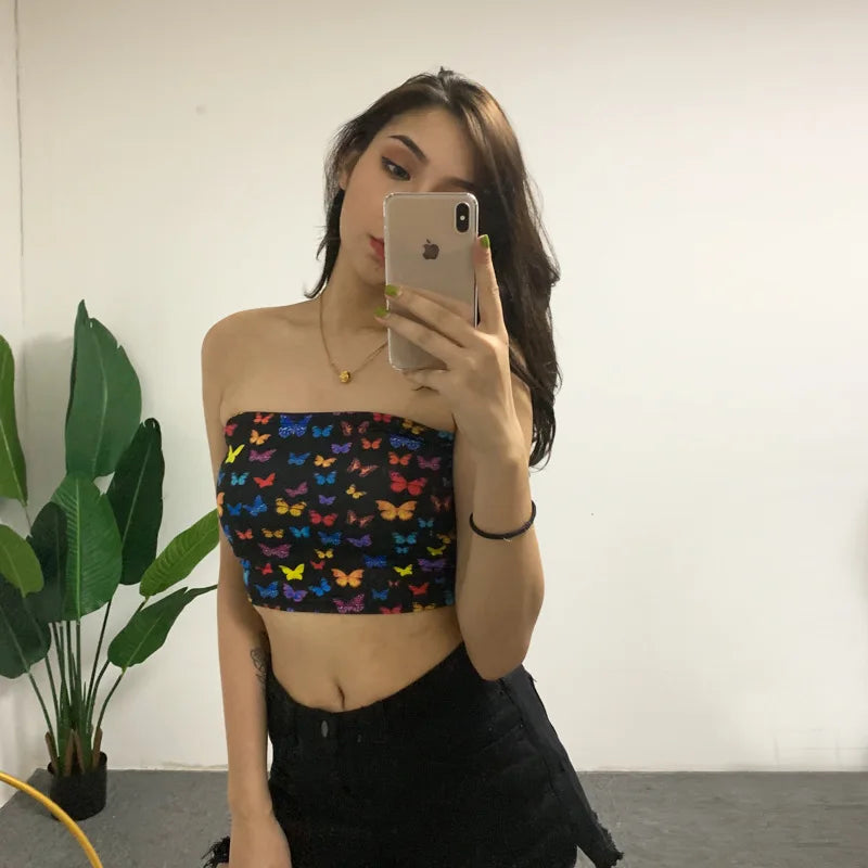Kira Graphic Bandeau Top product view 3
