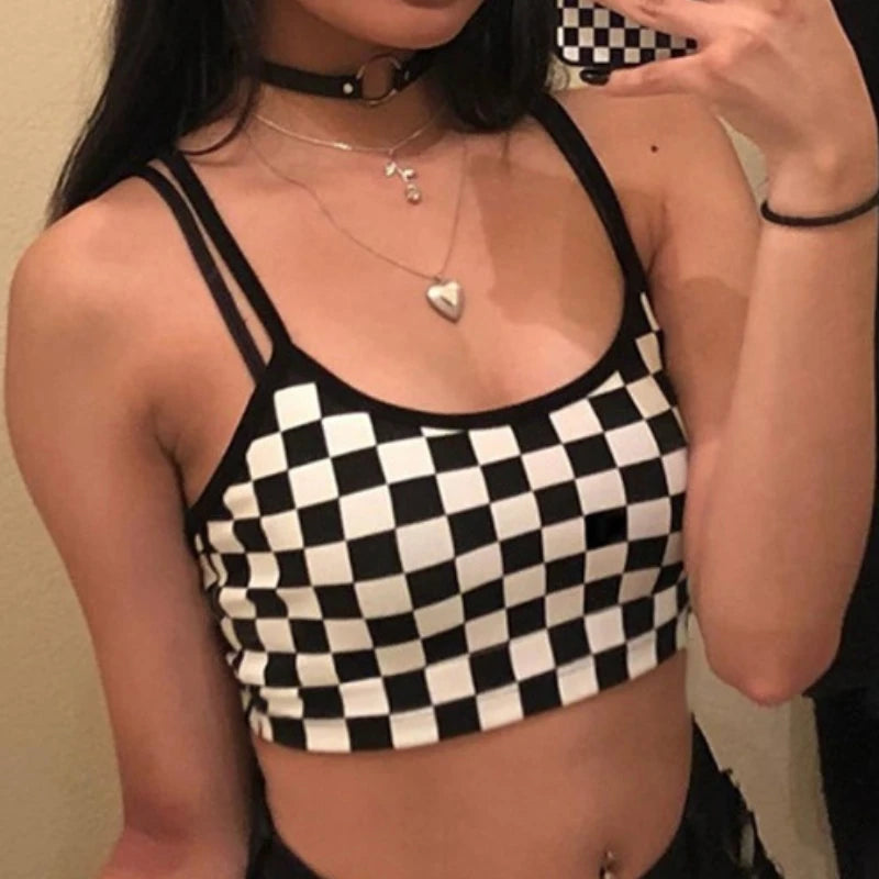 Imogen Checked Halter Top product view 2