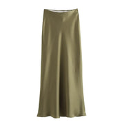 Nelle Satin Midi Skirt — alternate view 11