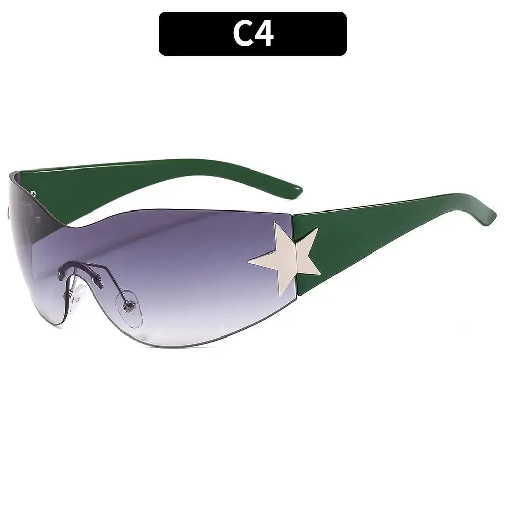 Nyx Rimless Wrap Sunglasses product view 17