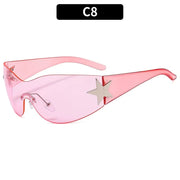 Nyx Rimless Wrap Sunglasses product view 12