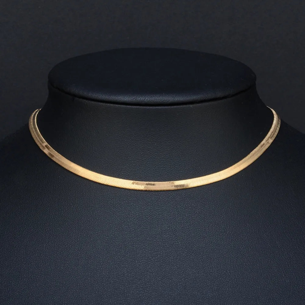 Nelle Double Snake Chain Necklace product view 5