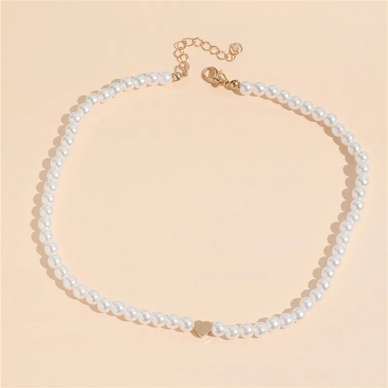 Vivienne Pearl Heart Choker product view 8