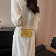Model wearing the Cleo Mini Chain Bag