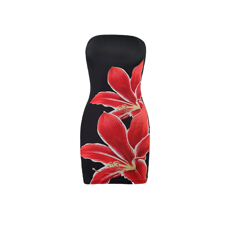 Liora Floral Bandeau Mini Dress product view 10