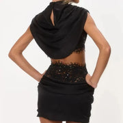 Allegra Lace Ruched Mini Co-Ord product view 4