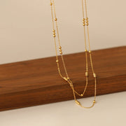 Cassia Layered Crystal Necklace product view 26