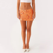 Amara Sequin Pearl Mini Skirt product view 7