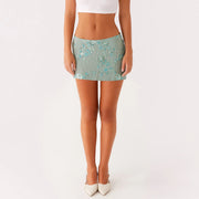 Amara Sequin Pearl Mini Skirt product view 4