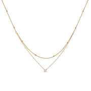 Cassia Layered Crystal Necklace product view 8