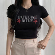 Cassie Crystal Star Baby Tee product view 3