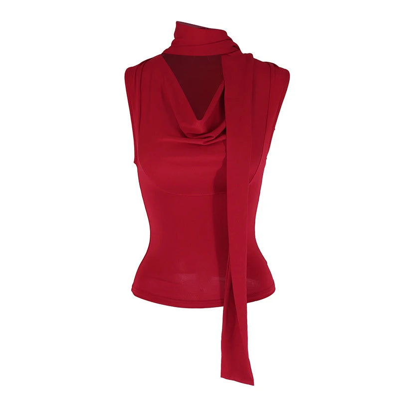 Arielle Draped Halter Top product view 18