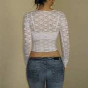 Amelie Sheer Lace Top product view 11