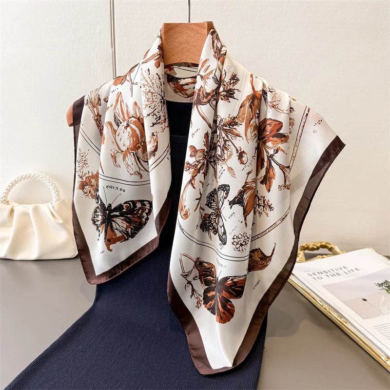 Celia Butterfly Satin Scarf product view 3