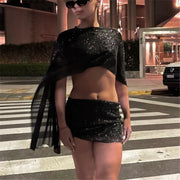 Elara Sequin Cape Co-Ord product view 4