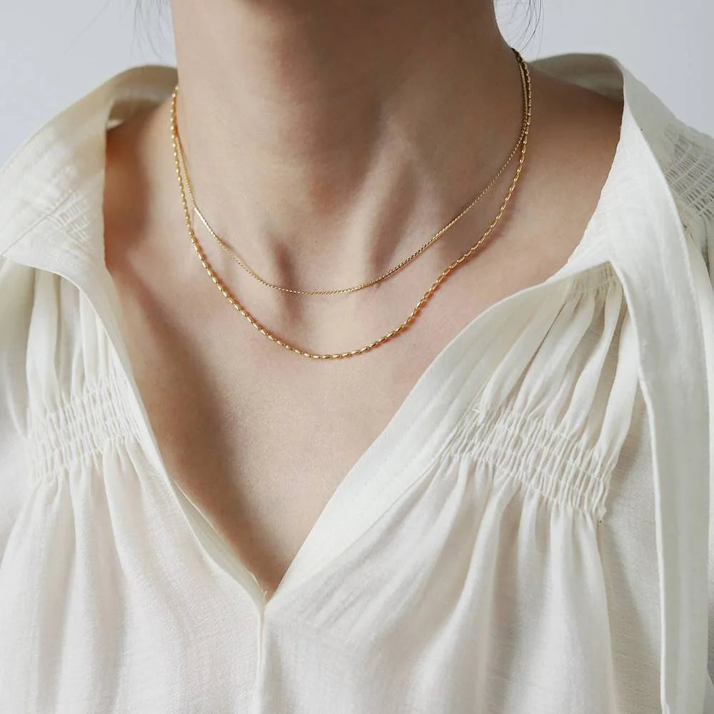 Cassia Layered Crystal Necklace product view 33