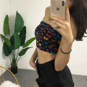 Kira Graphic Bandeau Top product view 2