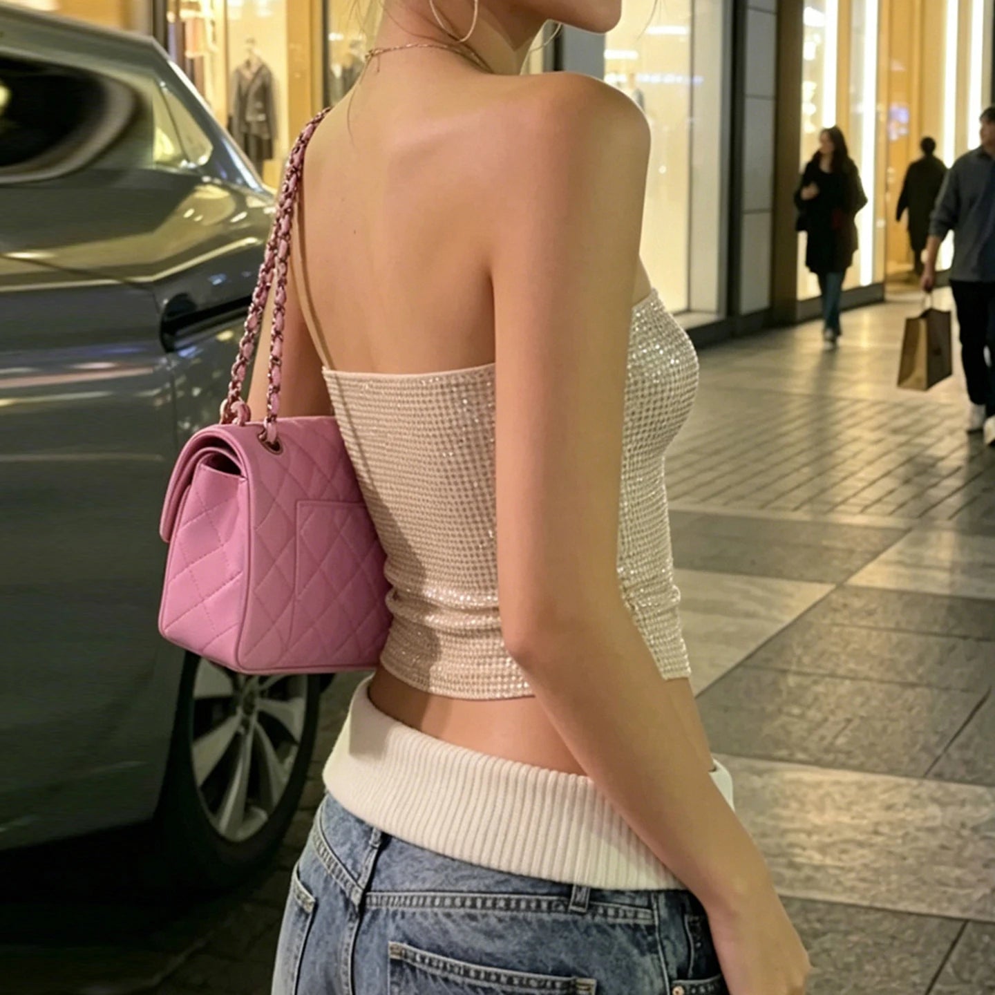 Vesper Sequin Bandeau Top — alternate view 3