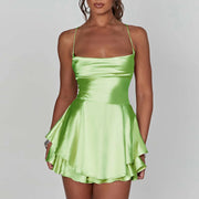 Noelle Satin Cowl Playsuit — alternate view 11