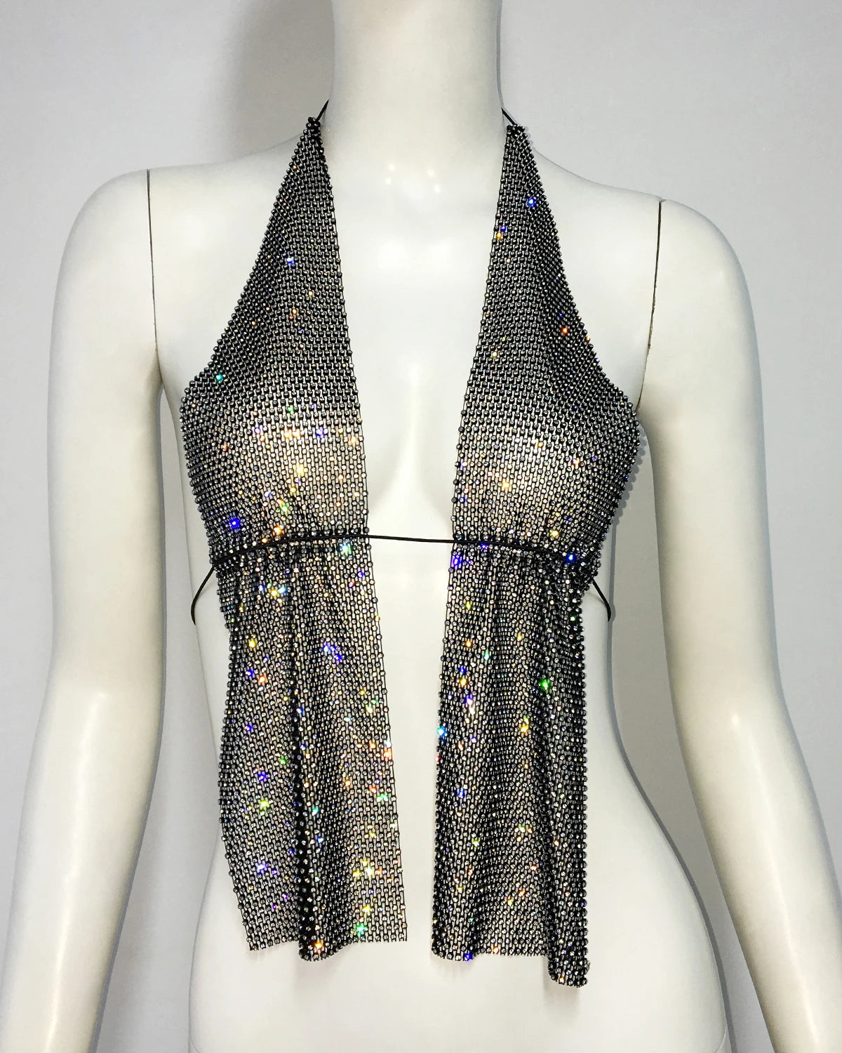 Nova Crystal Mesh Halter Top — alternate view 5