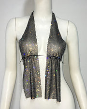 Nova Crystal Mesh Halter Top — alternate view 5