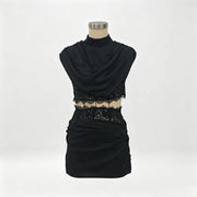 Allegra Lace Ruched Mini Co-Ord product view 5