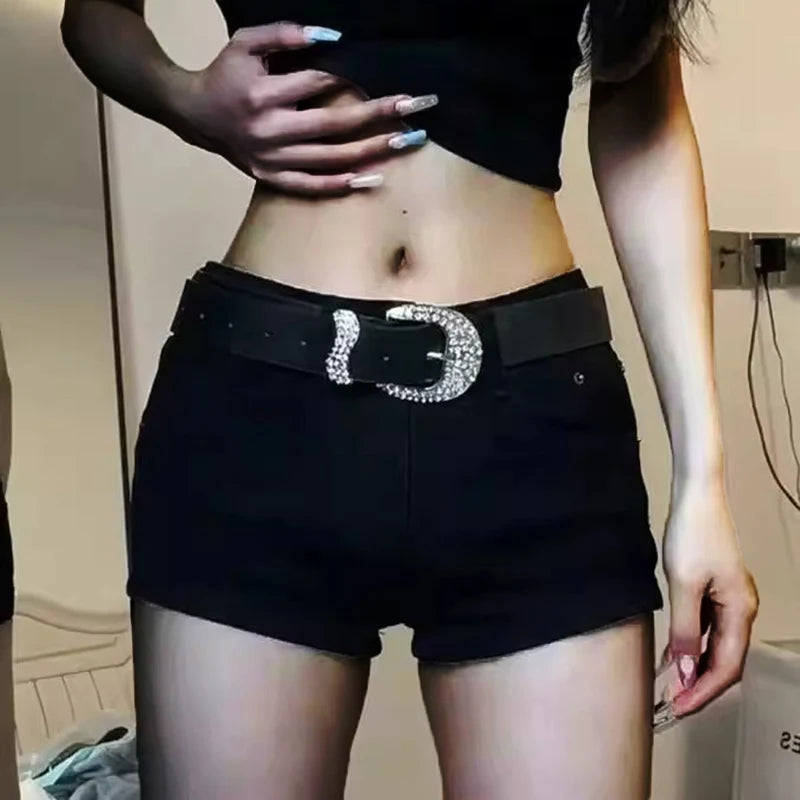 Lennox Low-Rise Denim Shorts — alternate view 7