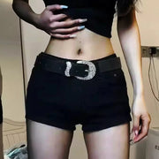 Lennox Low-Rise Denim Shorts — alternate view 7