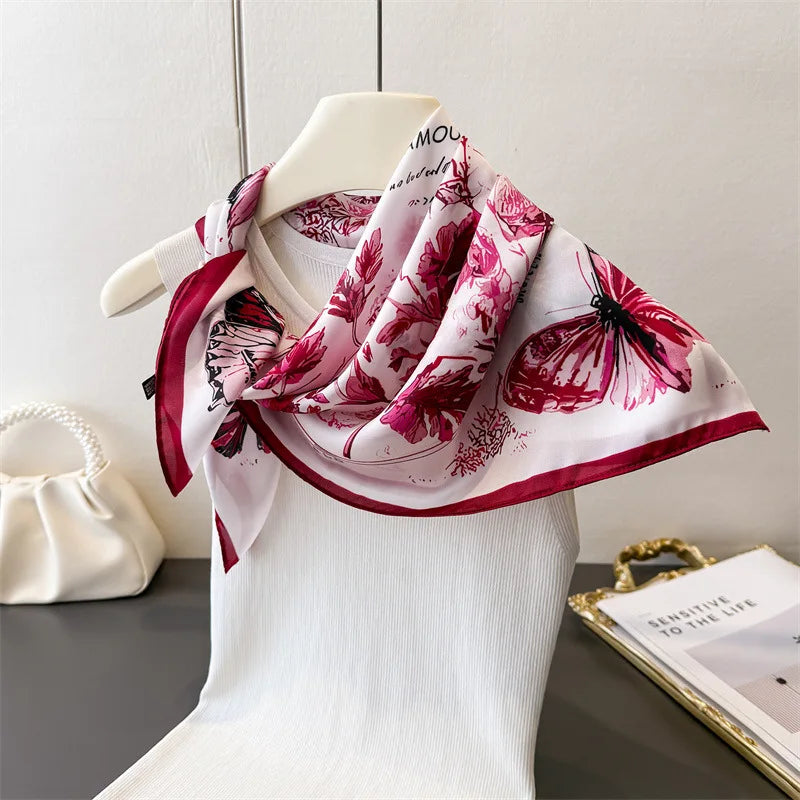 Celia Butterfly Satin Scarf product view 2