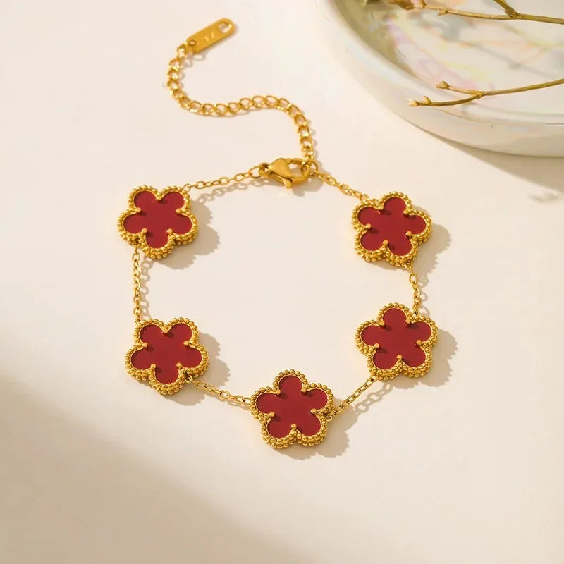 Clover Enamel Bracelet — alternate view 4